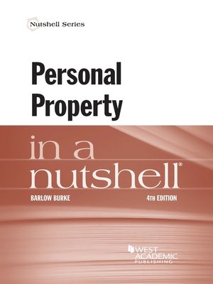 cover image of Personal Property in a Nutshell